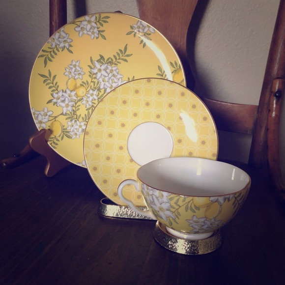 Wedgwood England Other Wedgwood Tea Garden Lemon Ginger 3pc Set Poshmark